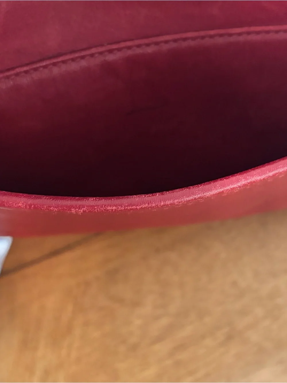 Vintage Coach 9790 Red  City Crossbody Bag Nickel Turn Lock - Picture 14 of 16